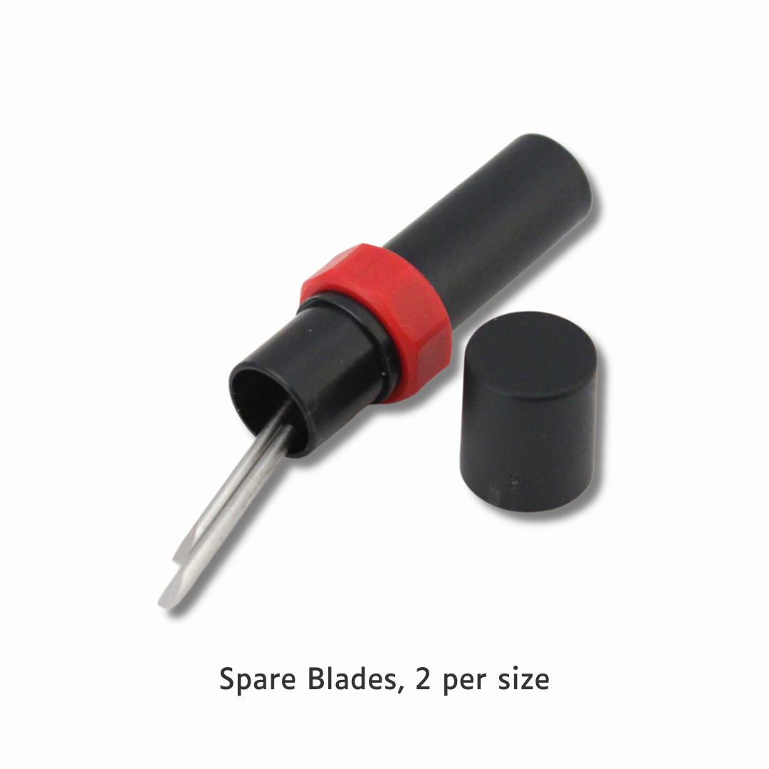 Bergeon 7778 Set of 6 Watchmaking Screwdrivers, Hardened Stainless Steel, Stable base anti-slip film, 6 tubes of blades