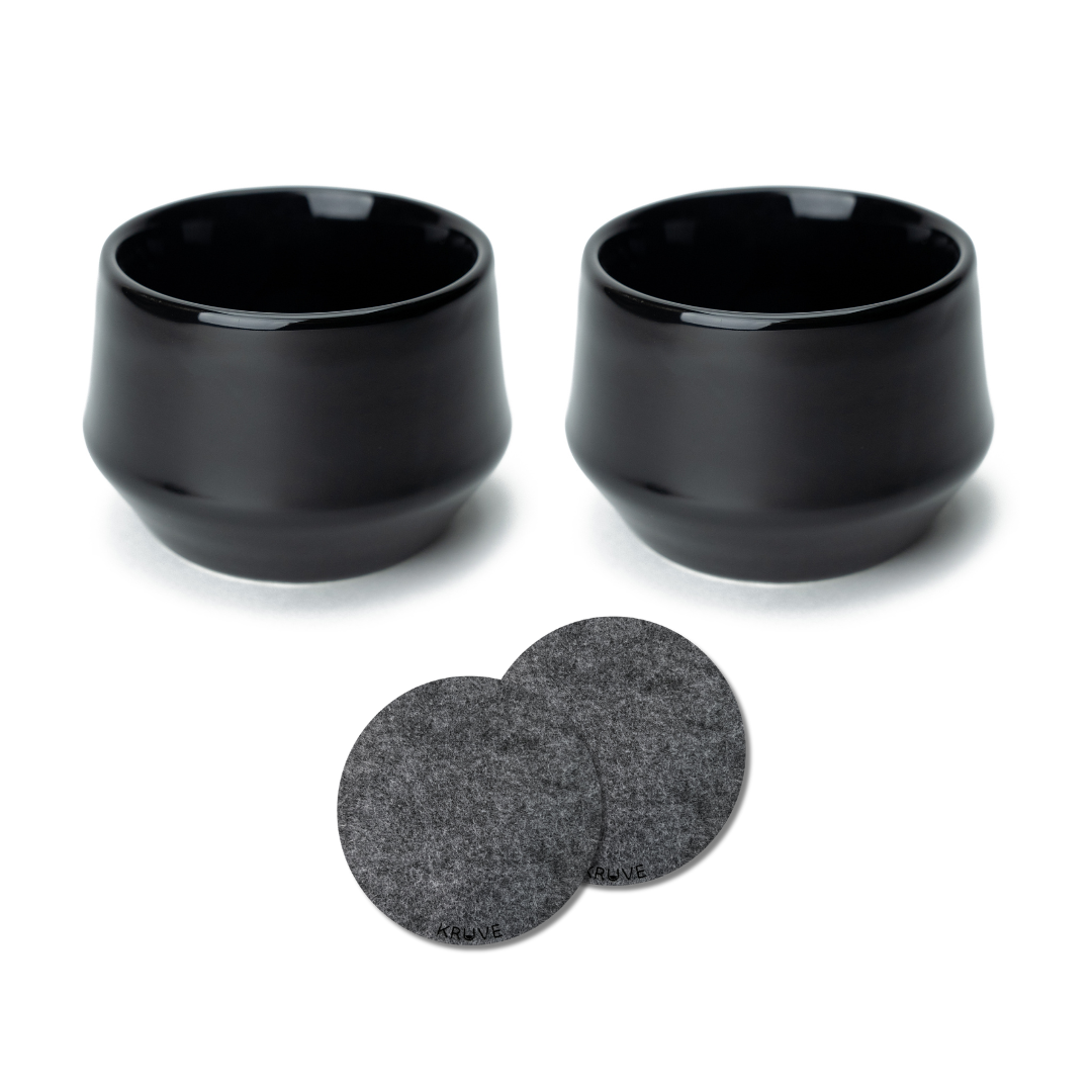 Kruve Porcelain Latte and Espresso Cup Set