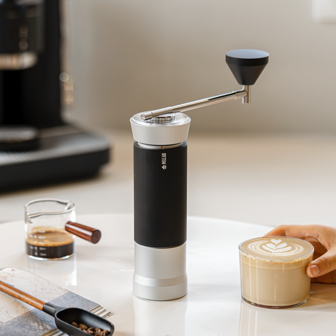 Timemore x MILLAB M01 Manual Coffee Grinder, 44mm Pineapple Burr, Espresso & Pour Over