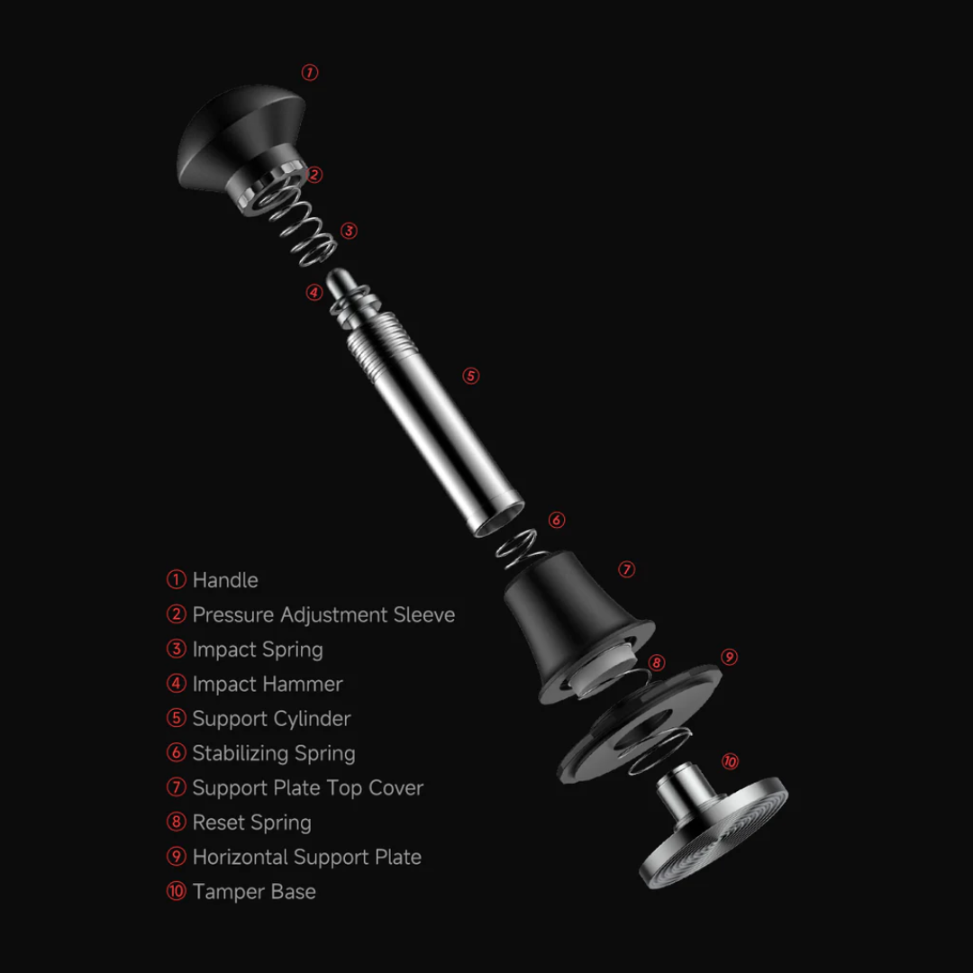 zeroHero Sword Pro Pressure Adjustment Tamper 58mm