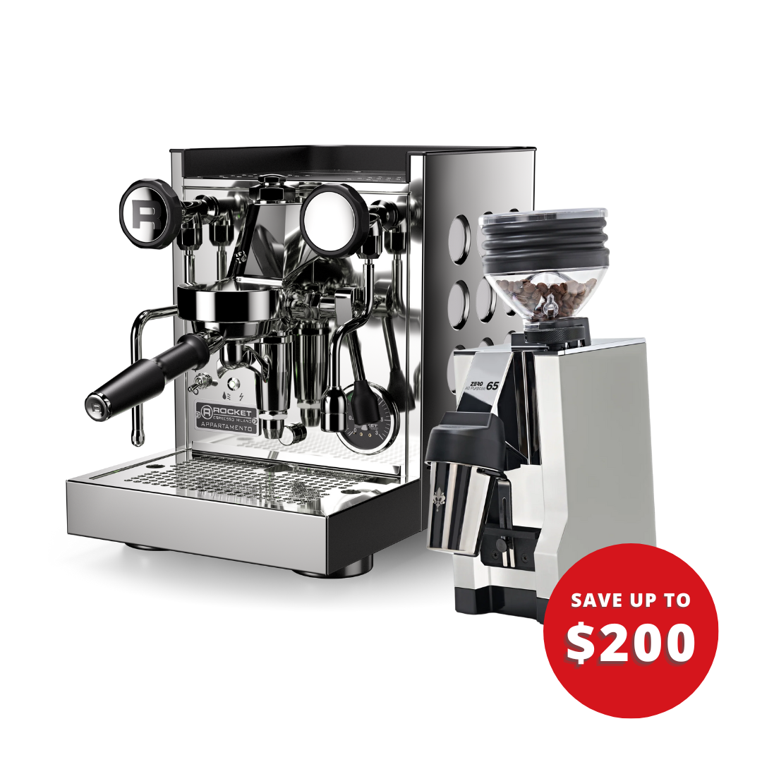 Rocket Appartamento TCA + Eureka Mignon Zero 65 All Purpose