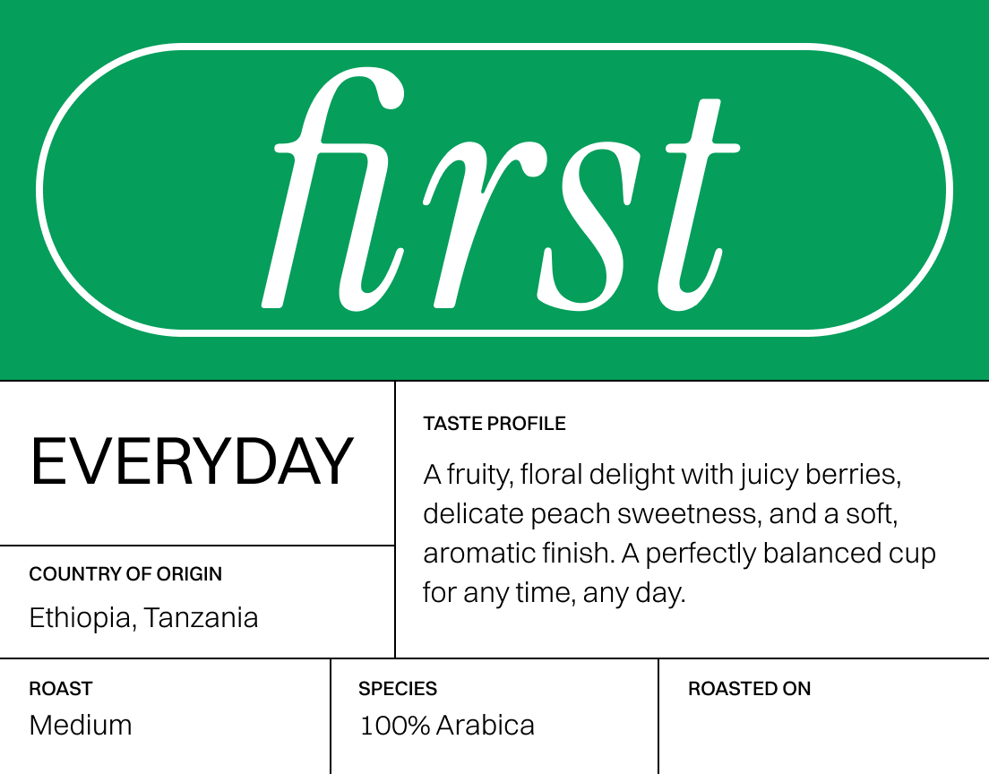 Everyday – Tanzania & Ethiopia Blend Coffee Beans