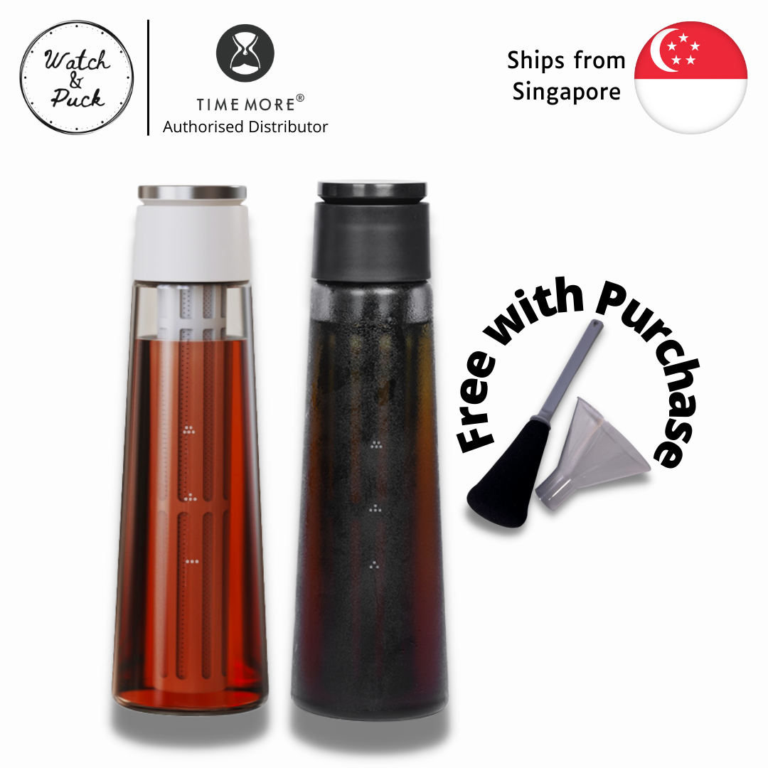 Timemore Icicle Cold Brew Coffee Maker 600ml removable food grade PP filter frosted glass body ice coffee maker