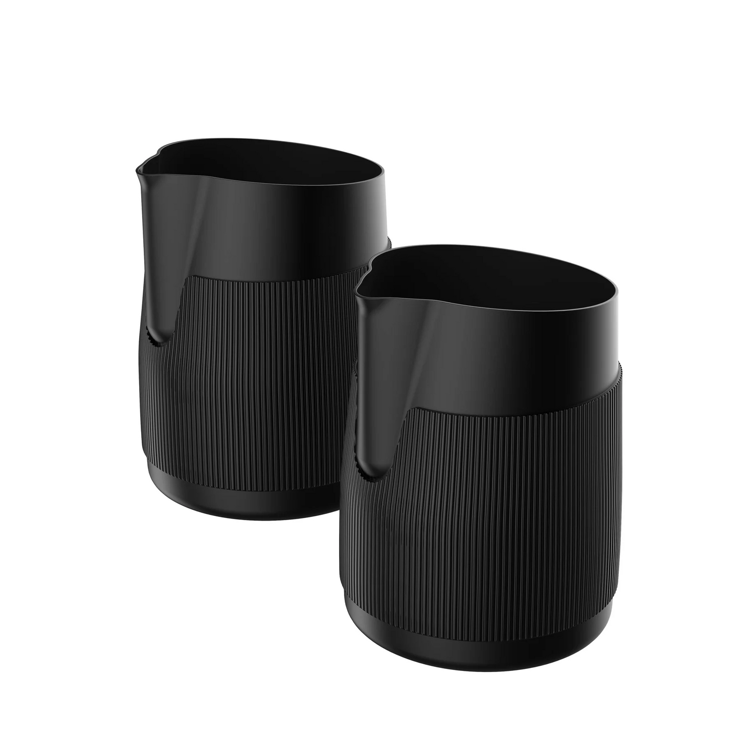Normcore Handleless Milk Pitcher 450ml / 600ml – Latte Art Frothing Jug with Silicone Grip