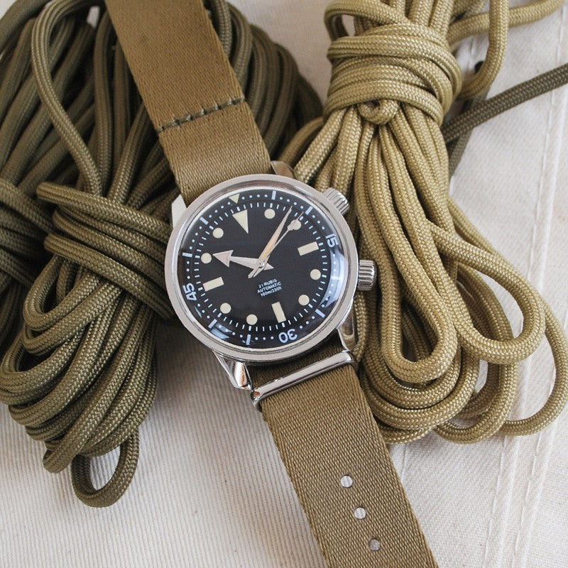 Haveston Parade Series Nylon Watch Strap, 20mm, 22mm, Nato Strap, Stainless Steel Buckle, Ultra fine weave polyamide