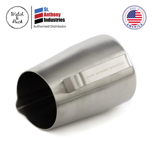 Saint Anthony Industries Pablo's Pitcher, create perfect micro foam milk, stainless steel, perfect for milk steaming