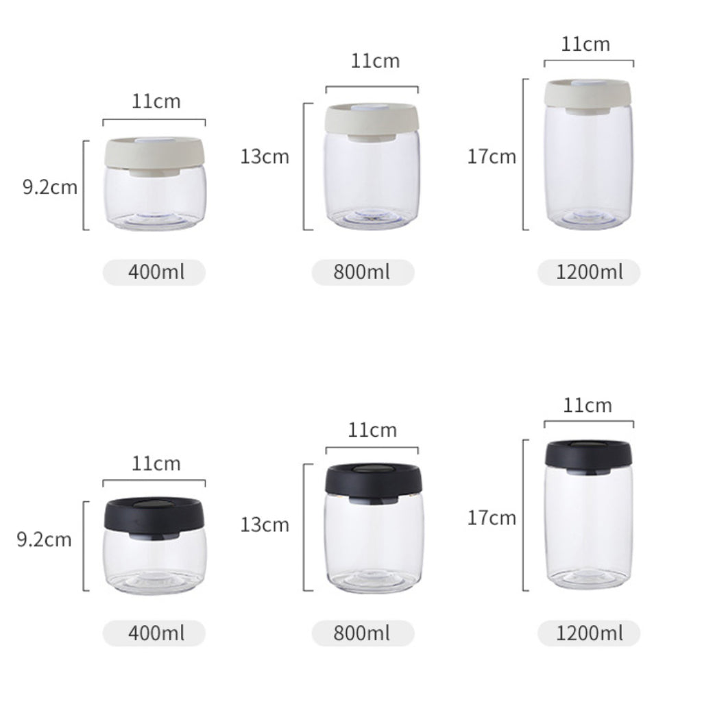 Coffee Container Storage Canister Air Tight with Vacuum Pump, Food Grade for Fresh Coffee Bean and Food, Water Tight