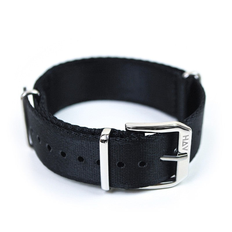Haveston Parade Series Nylon Watch Strap, 20mm, 22mm, Nato Strap, Stainless Steel Buckle, Ultra fine weave polyamide