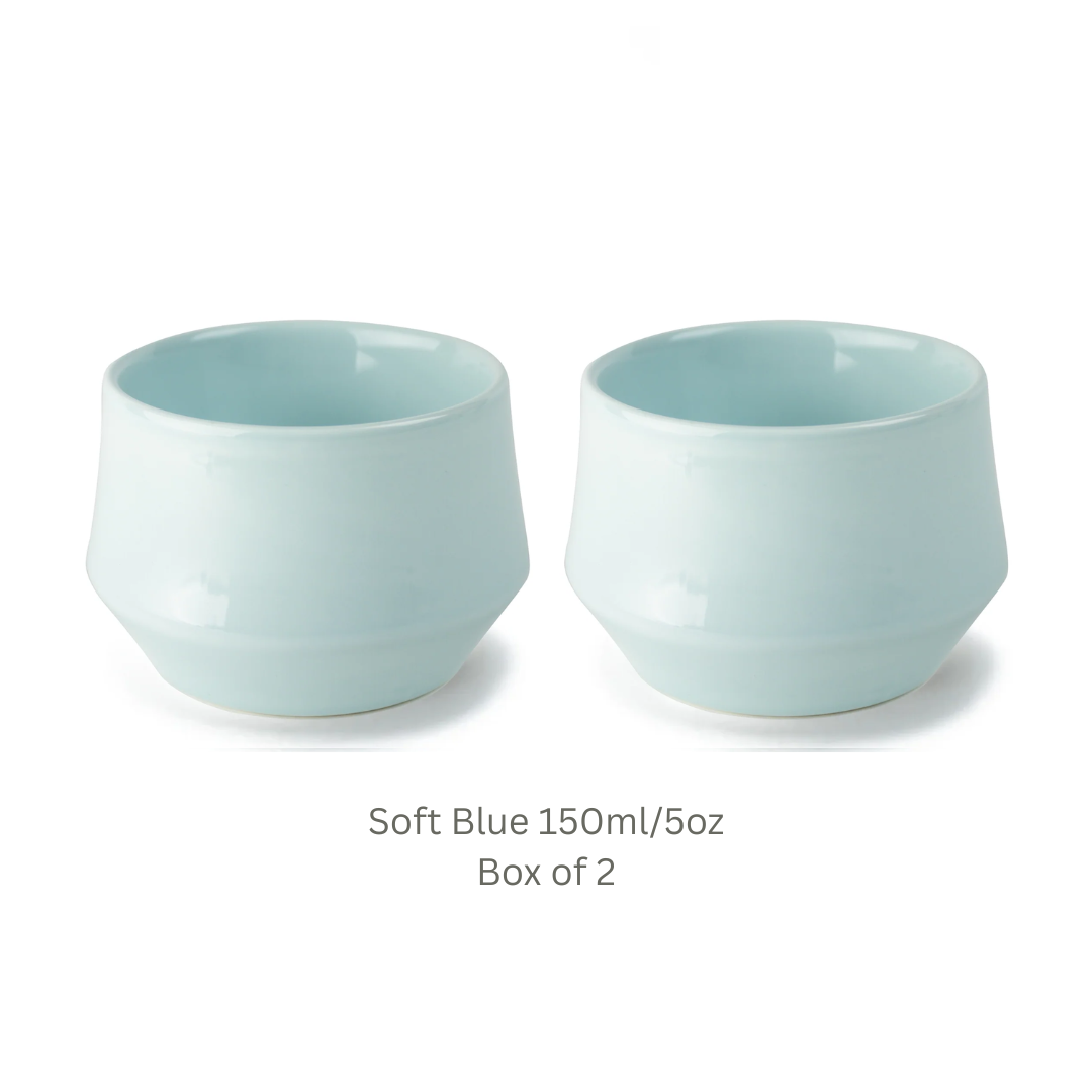 KRUVE IMAGINE Porcelain Latte Art Cups Set of 2 – Double Wall Insulated Coffee Cups