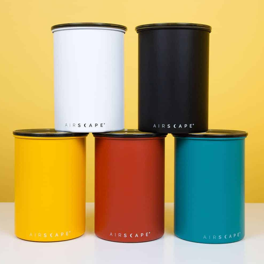 Airscape® Classic Coffee Canister – Oxygen-Removing Storage (250g / 500g / Kilo 1kg)