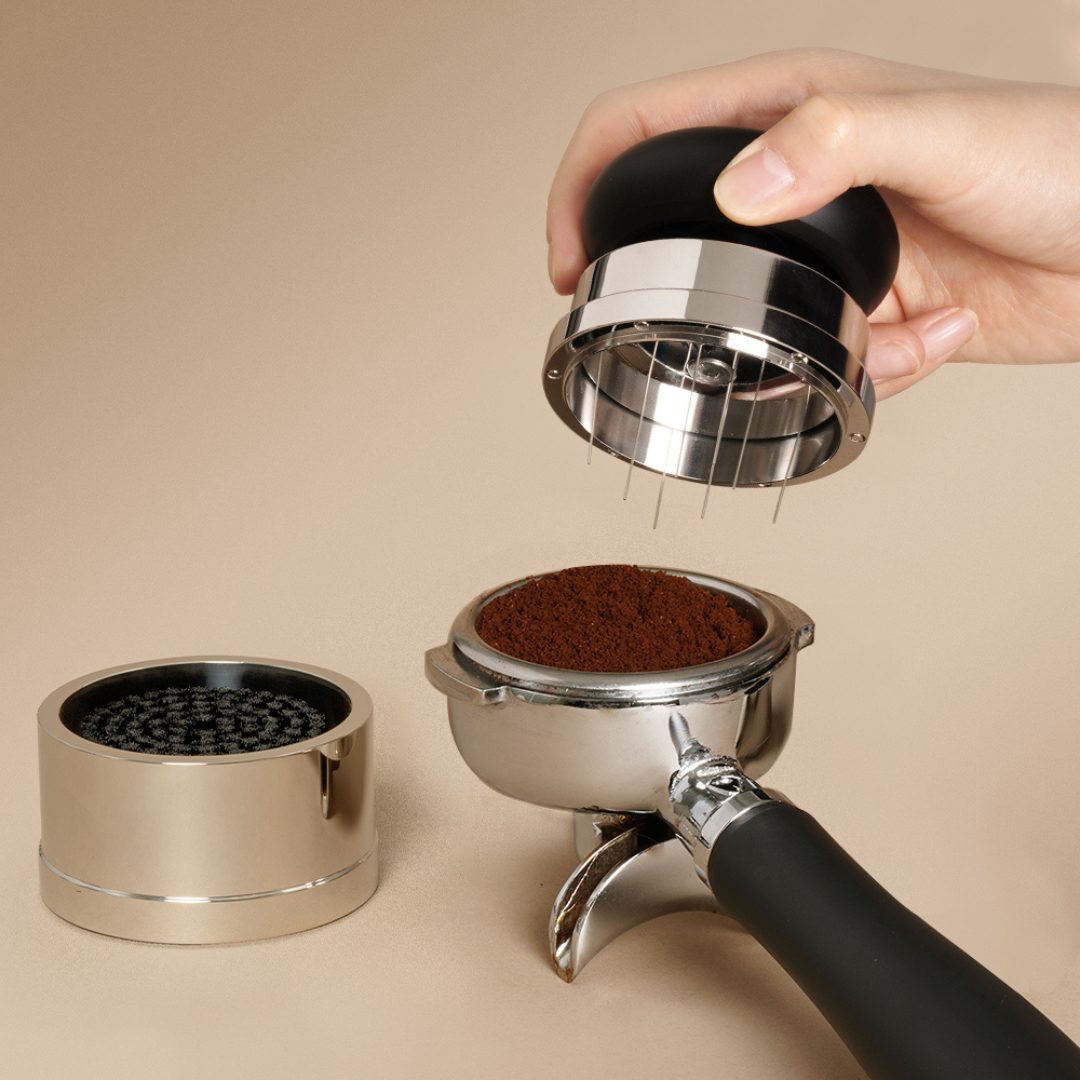 Timemore Pucks 58.4mm Espresso Accessories Set – Tamper, Distributor & WDT Tool