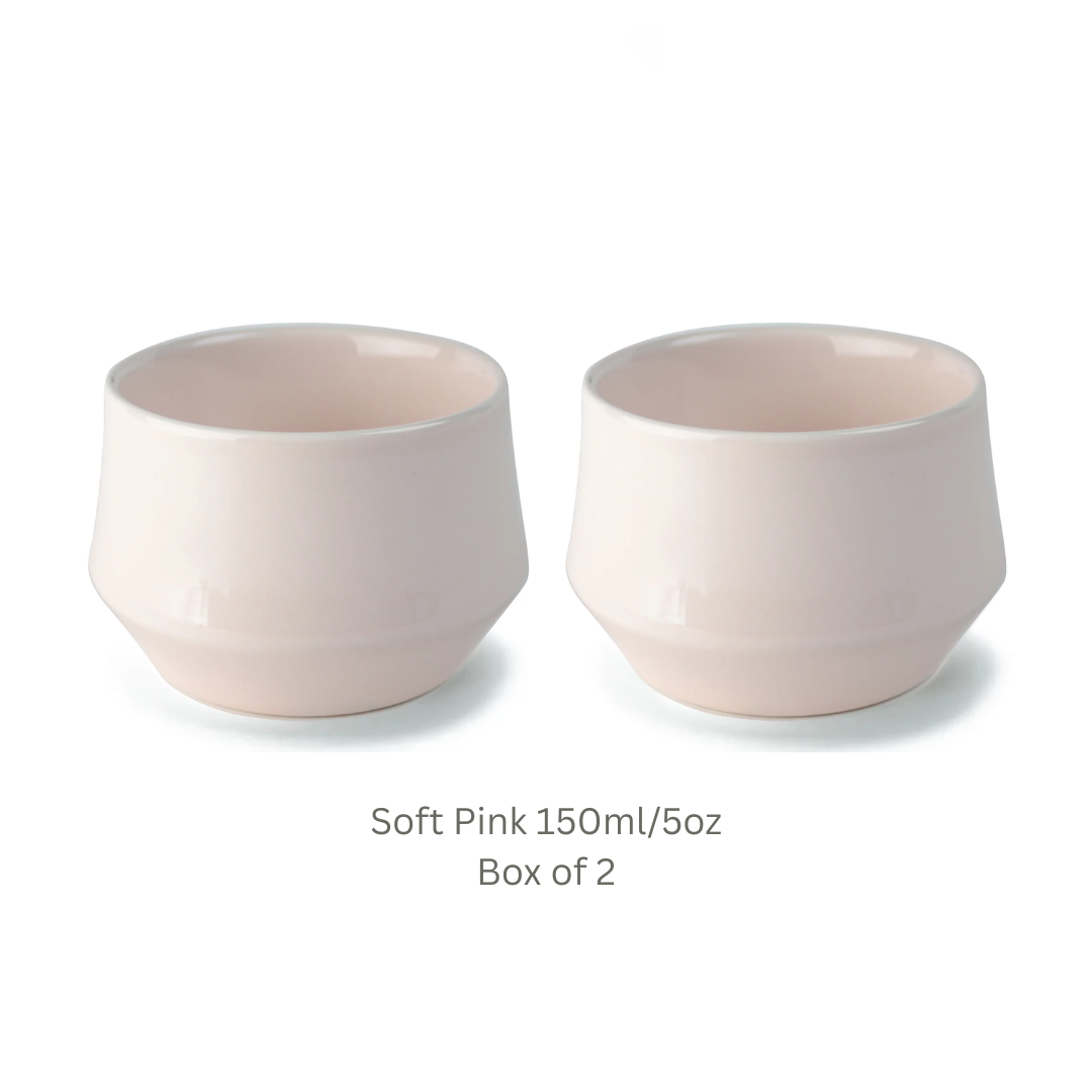 KRUVE IMAGINE Porcelain Latte Art Cups Set of 2 – Double Wall Insulated Coffee Cups
