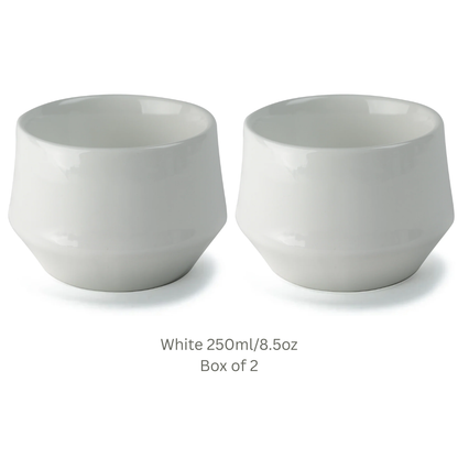 KRUVE IMAGINE Porcelain Latte Art Cups Set of 2 – Double Wall Insulated Coffee Cups