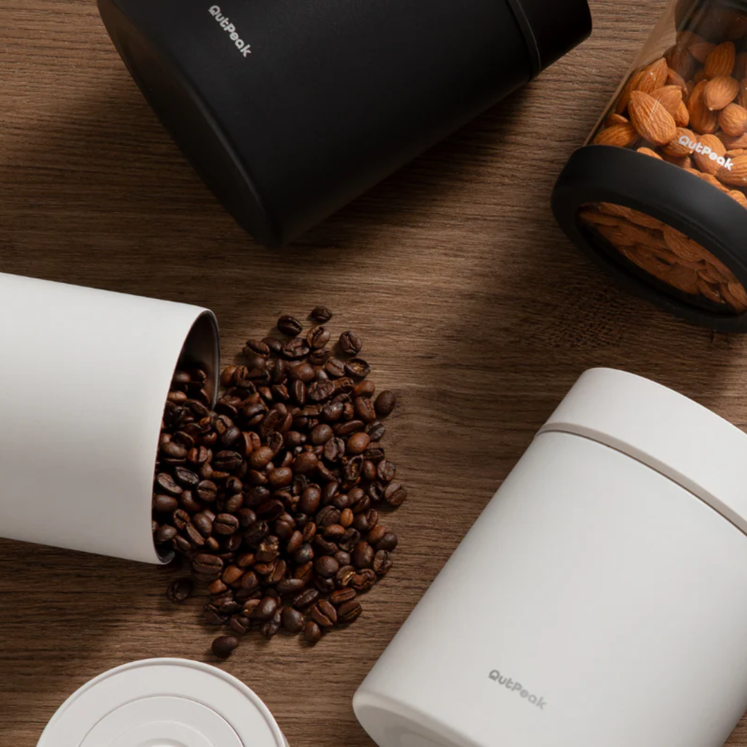 Outpeak Vacuum Coffee Canister - Electric Airtight Coffee Storage Container with Auto Vacuum Seal