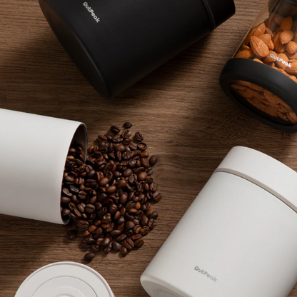 Outpeak Vacuum Coffee Canister - Electric Airtight Coffee Storage Container with Auto Vacuum Seal