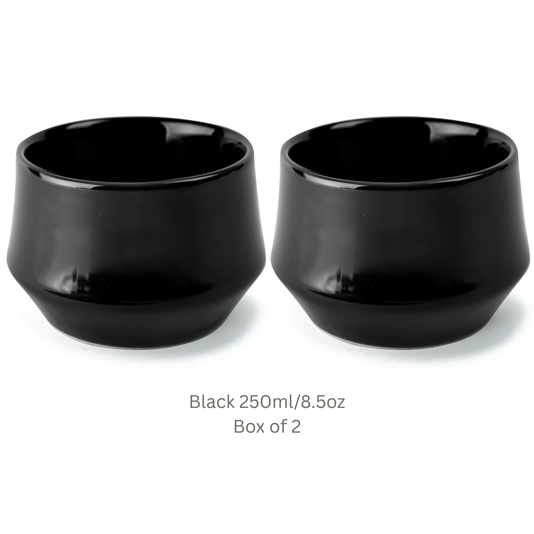 KRUVE IMAGINE Porcelain Latte Art Cups Set of 2 – Double Wall Insulated Coffee Cups