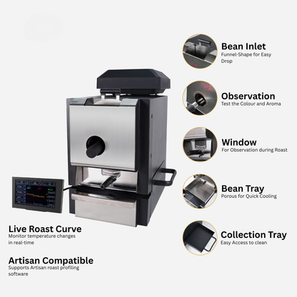 Artisan Compatible Coffee Bean Roaster - IT-CBR-2 Electric Coffee Roaster with AK Control System