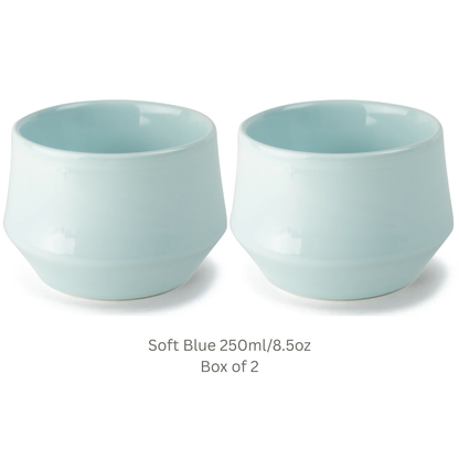 KRUVE IMAGINE Porcelain Latte Art Cups Set of 2 – Double Wall Insulated Coffee Cups
