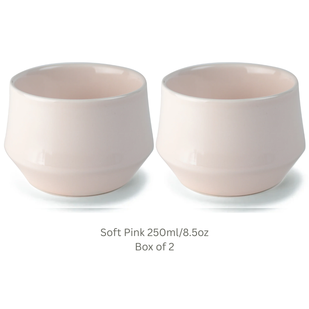 KRUVE IMAGINE Porcelain Latte Art Cups Set of 2 – Double Wall Insulated Coffee Cups