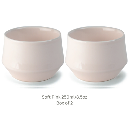 KRUVE IMAGINE Porcelain Latte Art Cups Set of 2 – Double Wall Insulated Coffee Cups