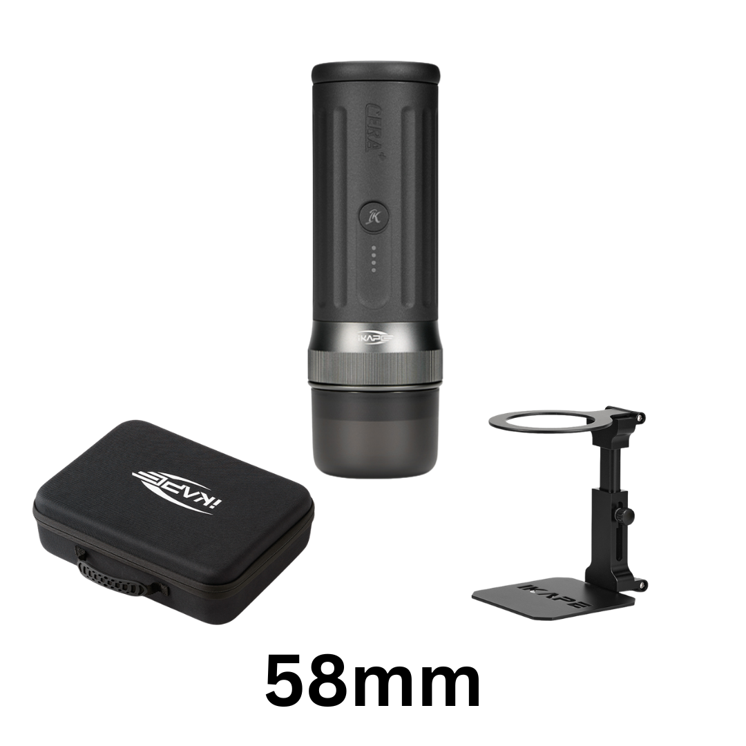 IKAPE Portable Coffee Maker with Heating - 51mm / 58mm Espresso Machine with Battery & App Control