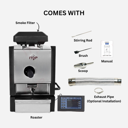 Artisan Compatible Coffee Bean Roaster - IT-CBR-2 Electric Coffee Roaster with AK Control System