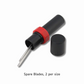 Bergeon 7778 Set of 6 Watchmaking Screwdrivers, Hardened Stainless Steel, Stable base anti-slip film, 6 tubes of blades