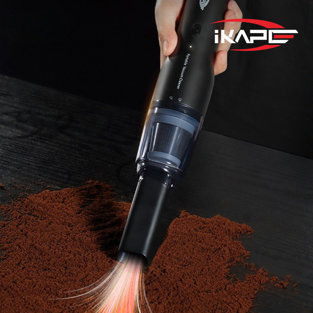 IKAPE Coffee Powder Electric Vacuum Cleaner - Portable Coffee Grounds & Espresso Cleaning Tool