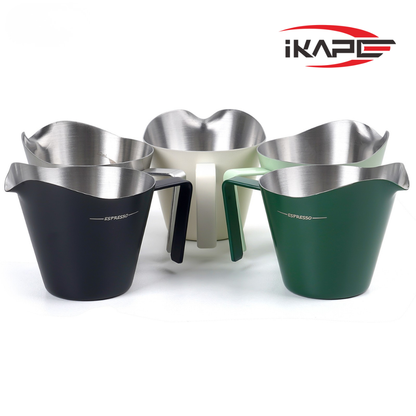 IKAPE Espresso Measuring Cup, 304 Stainless Steel Espresso Shot Cup, 90ml Coffee Measuring Cup