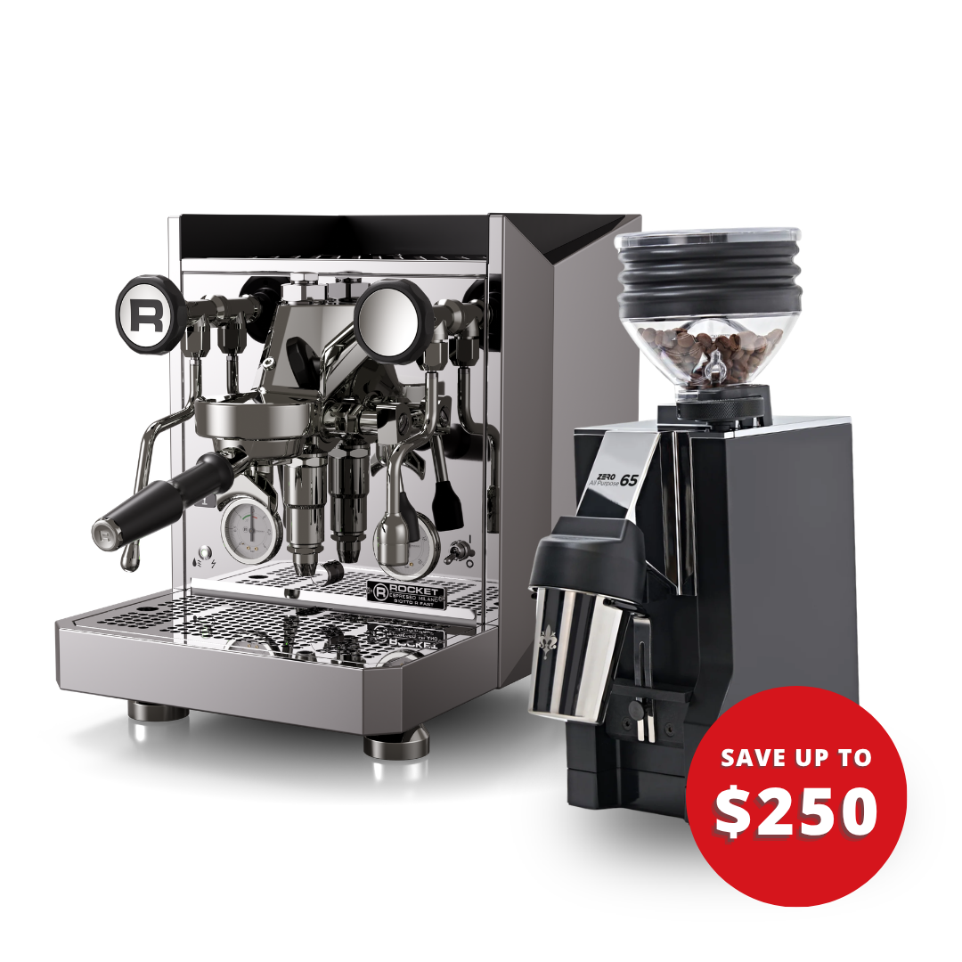 Rocket Giotto R Fast + Eureka Mignon Zero 65 All Purpose