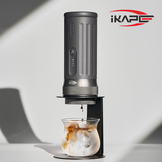 IKAPE Portable Coffee Maker with Heating - 51mm / 58mm Espresso Machine with Battery & App Control