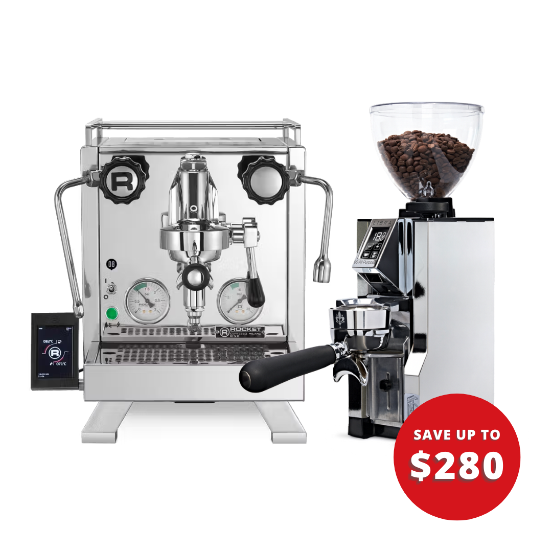 Rocket R Cinquantotto + Eureka Mignon Libra 65 All Purpose