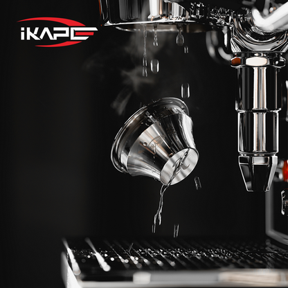 IKAPE Variable Diameter Espresso Portafilter Basket, 58mm/54mm to 32mm, Step-Down Precision Basket