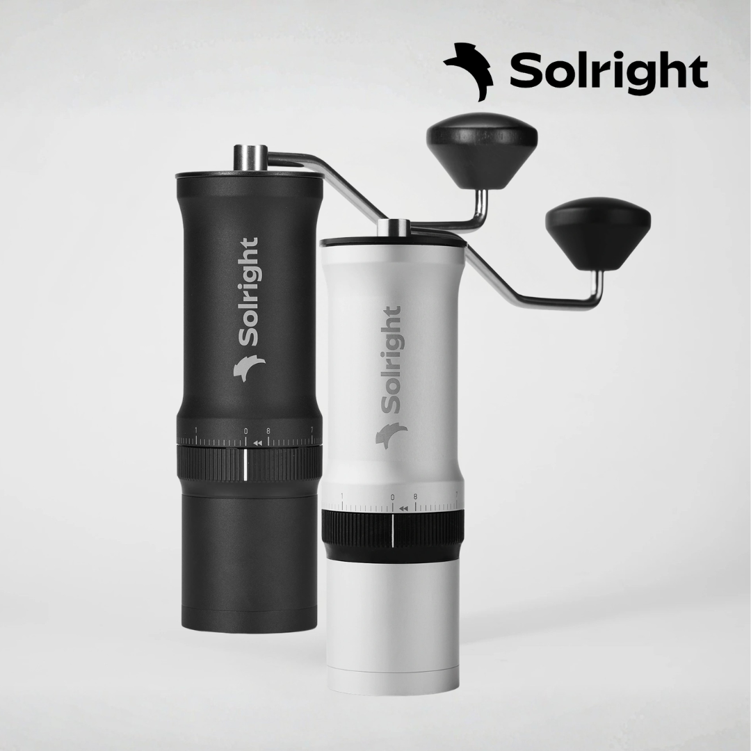 Solright DB-1 Manual Coffee Grinder – 38mm Stainless Steel Burr, 80 Grind Settings, Made in Taiwan