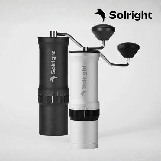 Solright DB-1 Manual Coffee Grinder – 38mm Stainless Steel Burr, 80 Grind Settings, Made in Taiwan