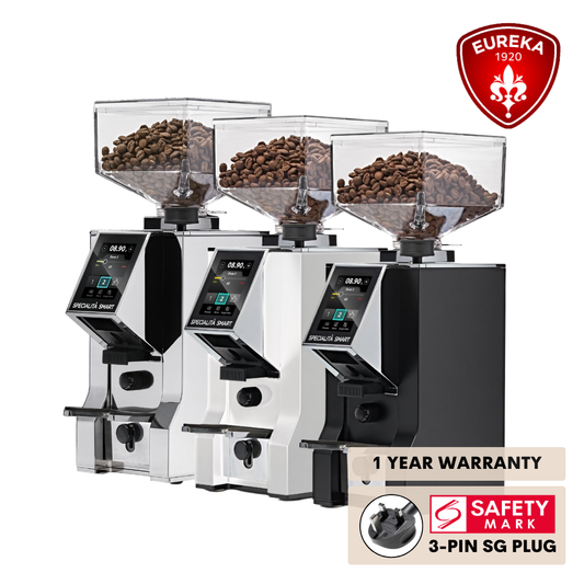 Eureka Mignon Specialita Smart Grinder - Burr Distance Sensor, Silent, Touchscreen, 55mm