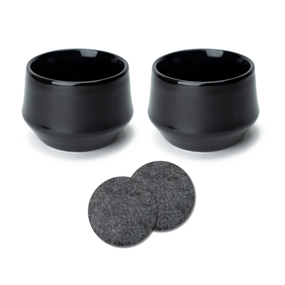 Kruve Porcelain Latte and Espresso Cup Set