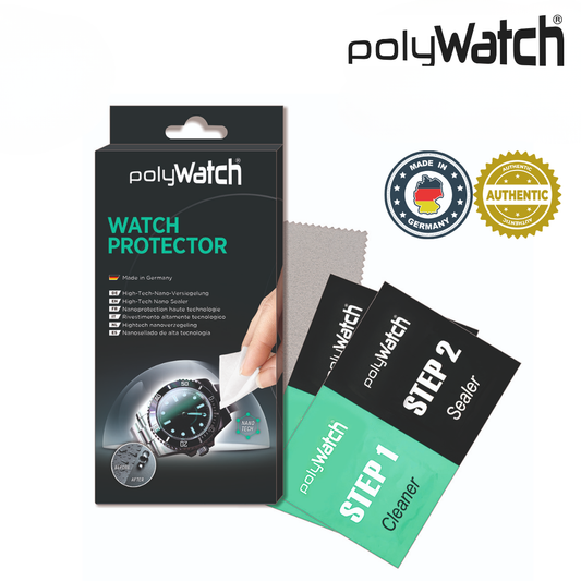 Polywatch Watch Protector, Protect Against Scratches, High Tech Nano Sealer, Long Lasting, Oleophobic Protection
