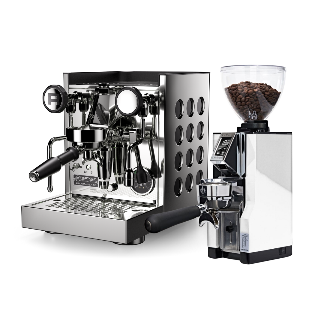 Rocket Appartamento TCA + Eureka Mignon Libra 65 All Purpose