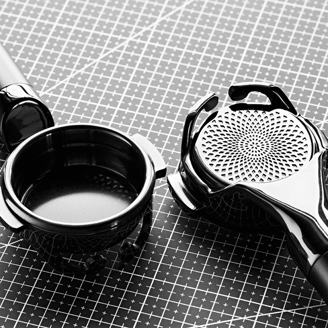 IKAPE Variable Diameter Espresso Portafilter Basket, 58mm/54mm to 32mm, Step-Down Precision Basket