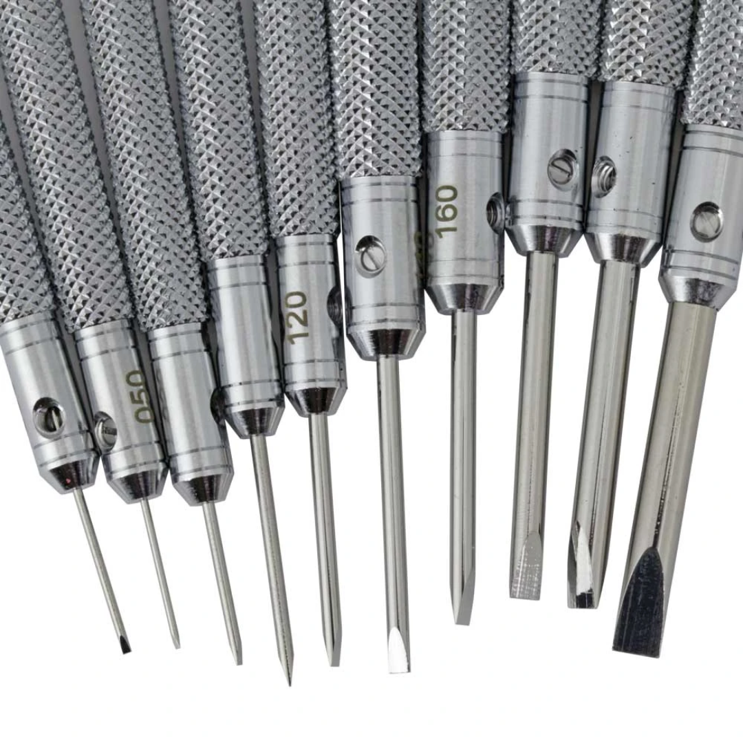 Bergeon 30080 Swiss Made Watchmaker Screwdriver, Individual Replacement Screwdriver, Various Sizes Available