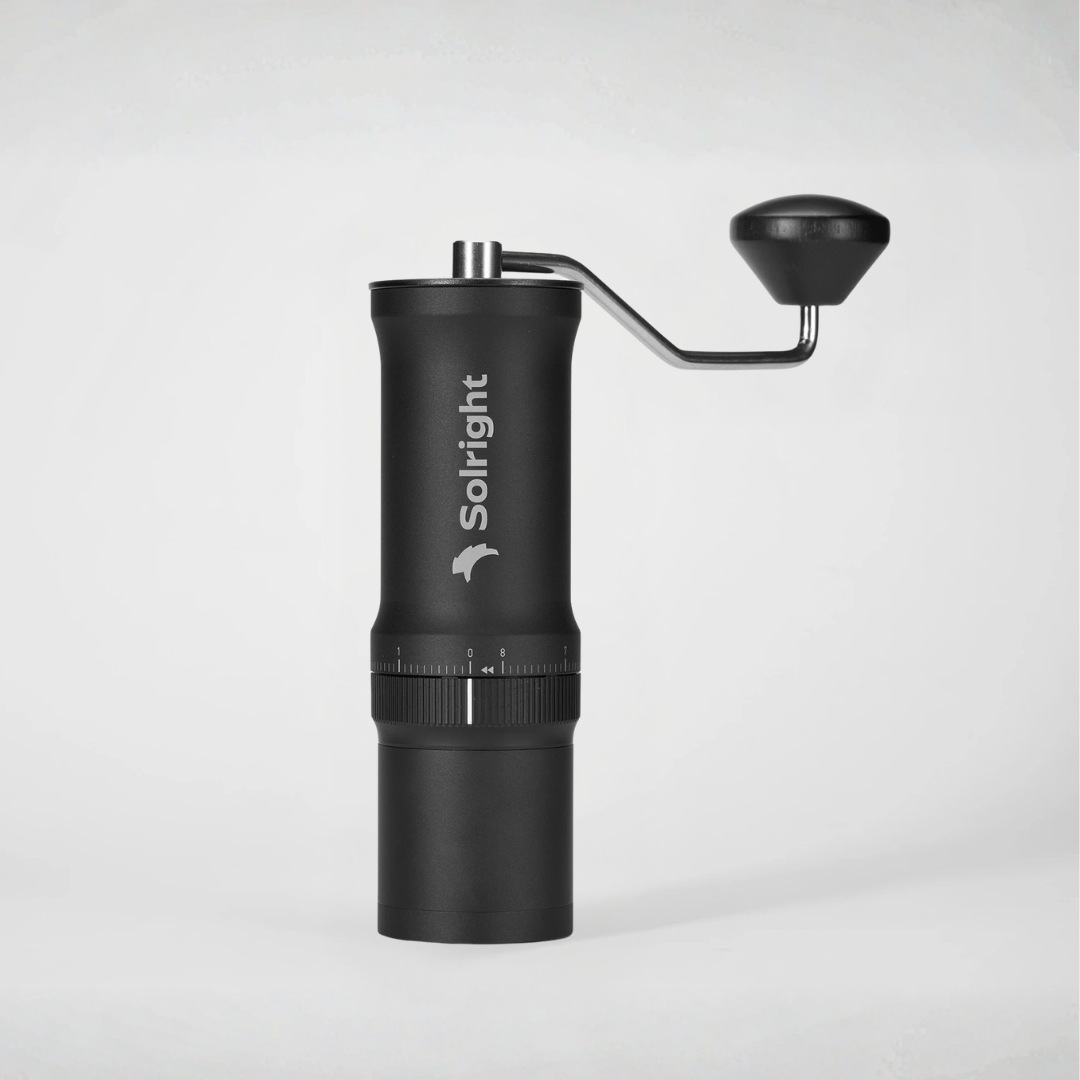 Solright DB-1 Manual Coffee Grinder – 38mm Stainless Steel Burr, 80 Grind Settings, Made in Taiwan