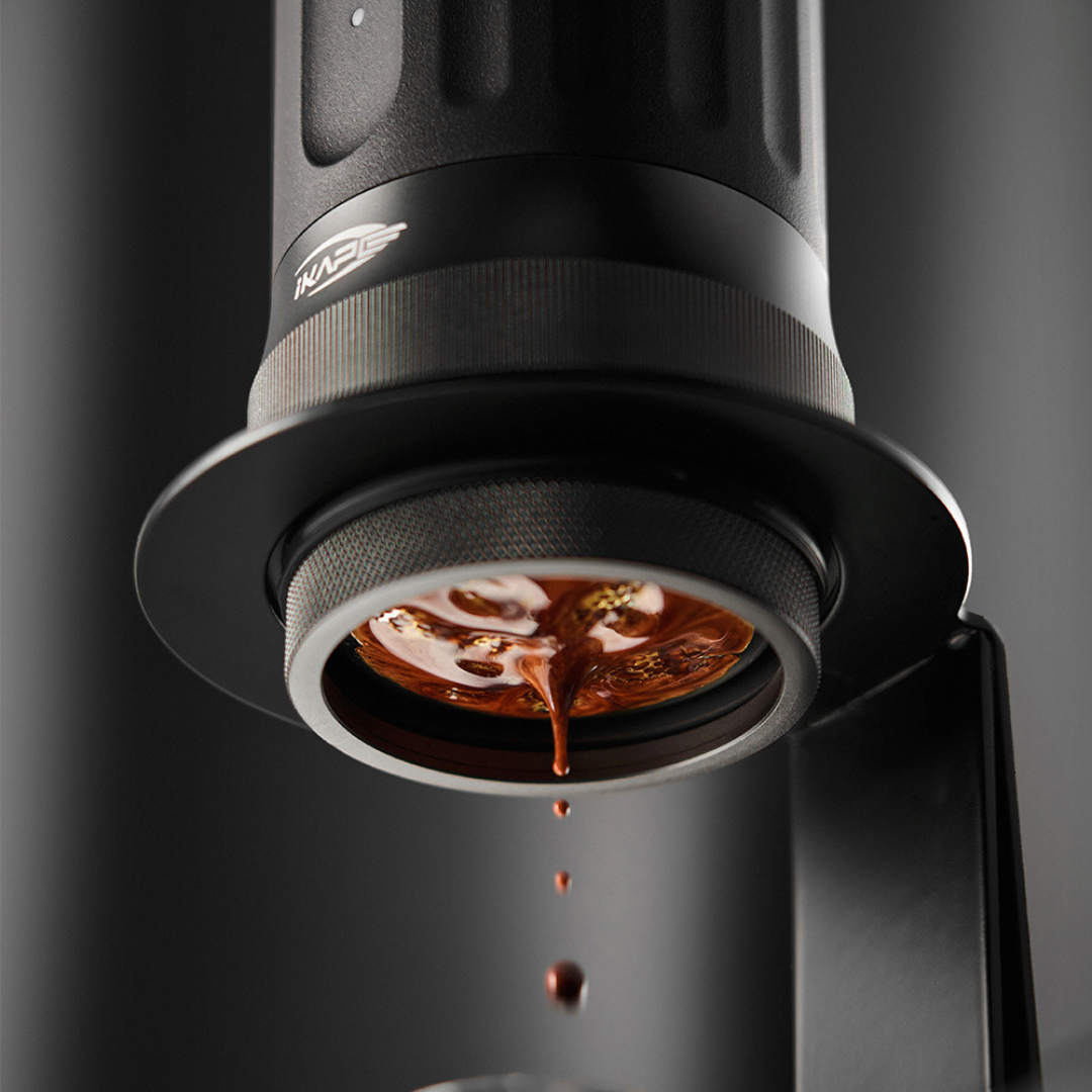 IKAPE Portable Coffee Maker with Heating - 51mm / 58mm Espresso Machine with Battery & App Control