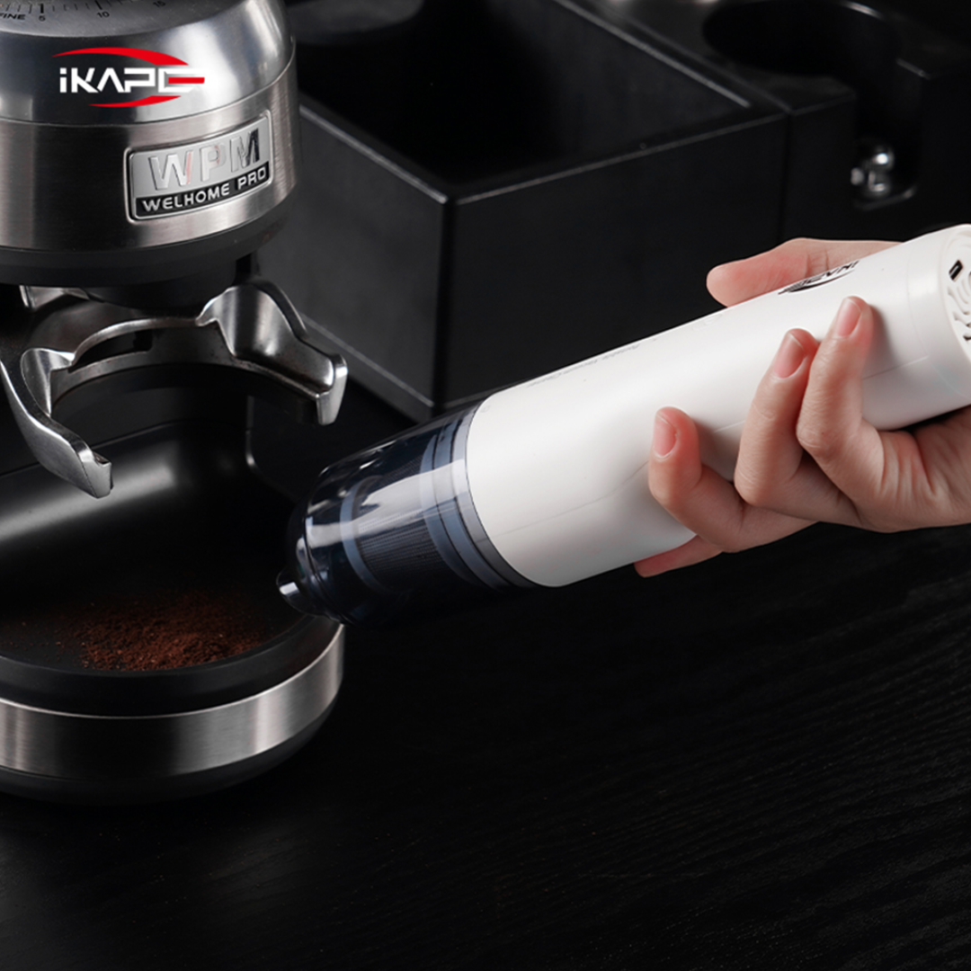 IKAPE Coffee Powder Electric Vacuum Cleaner - Portable Coffee Grounds & Espresso Cleaning Tool