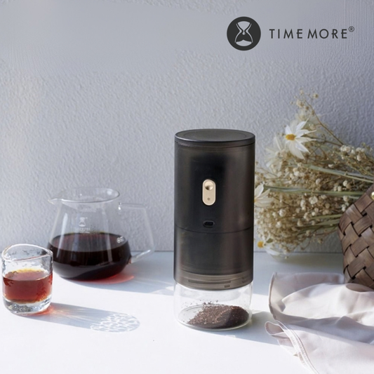Timemore Grinder Go Electric Coffee Grinder Capacity 60g with E&B Stainless Steel Conical Burr, Adjustable Setting