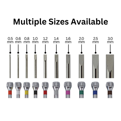Bergeon 30080 Swiss Made Watchmaker Screwdriver, Individual Replacement Screwdriver, Various Sizes Available