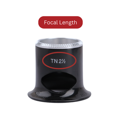 Bergeon 2611-TN Watchmaker Loupe, Swiss-Made Anti-Fog Loupe with Side Viewing Port