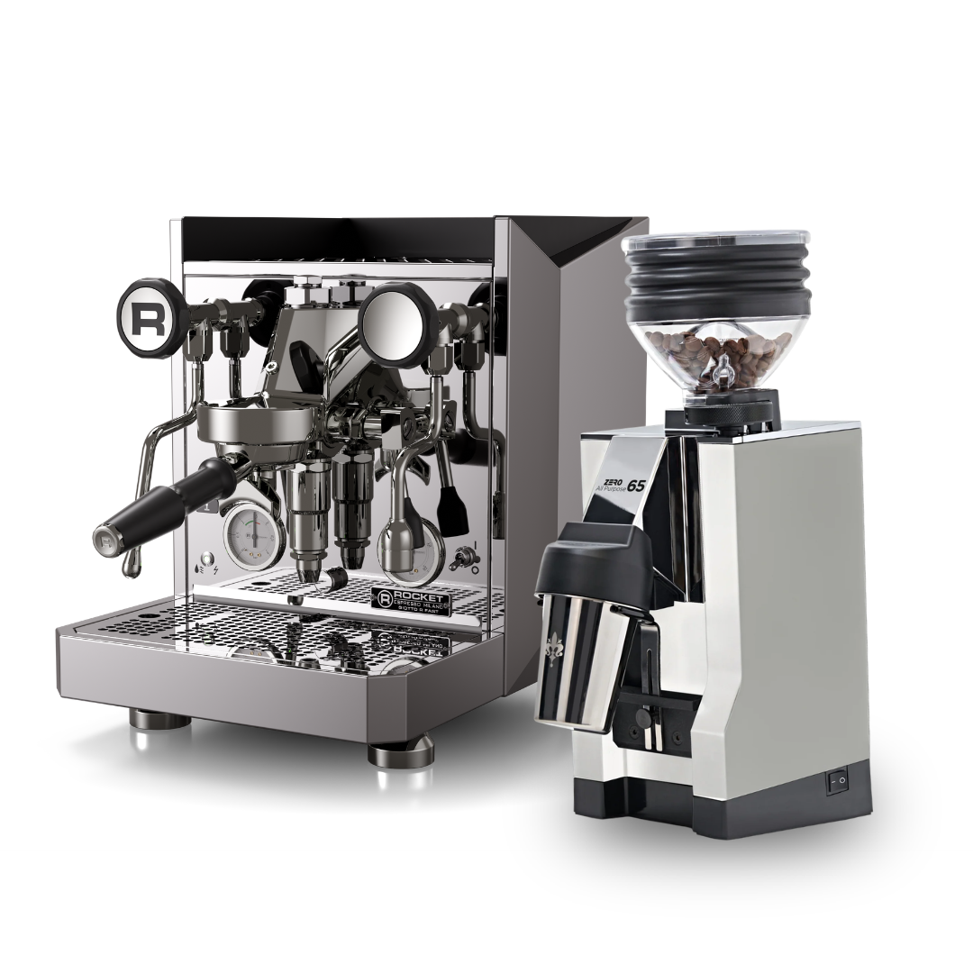 Rocket Giotto R Fast + Eureka Mignon Zero 65 All Purpose