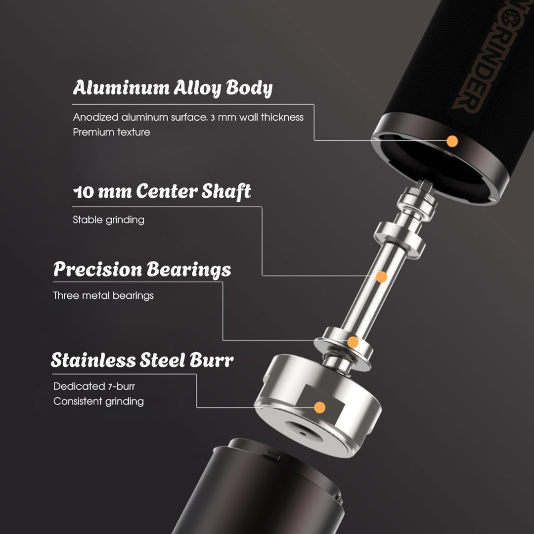 KINGrinder Manual Coffee Grinder K7, K6 & P2 - Premium Hand Grinder for Espresso & Filter Coffee