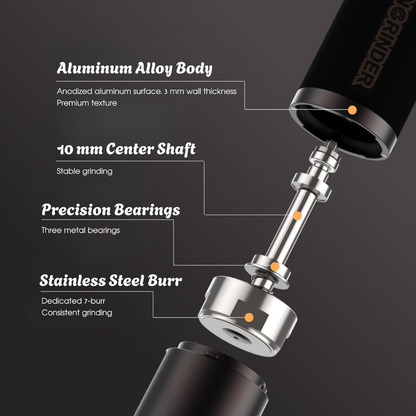 KINGrinder Manual Coffee Grinder K7, K6 & P2 - Premium Hand Grinder for Espresso & Filter Coffee